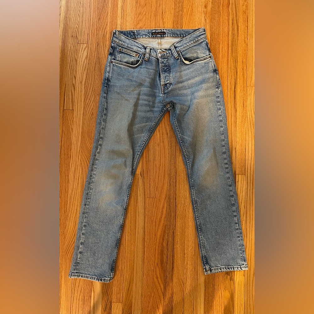 Nudie Jeans Grim Tim light wash denim jeans 30x28
